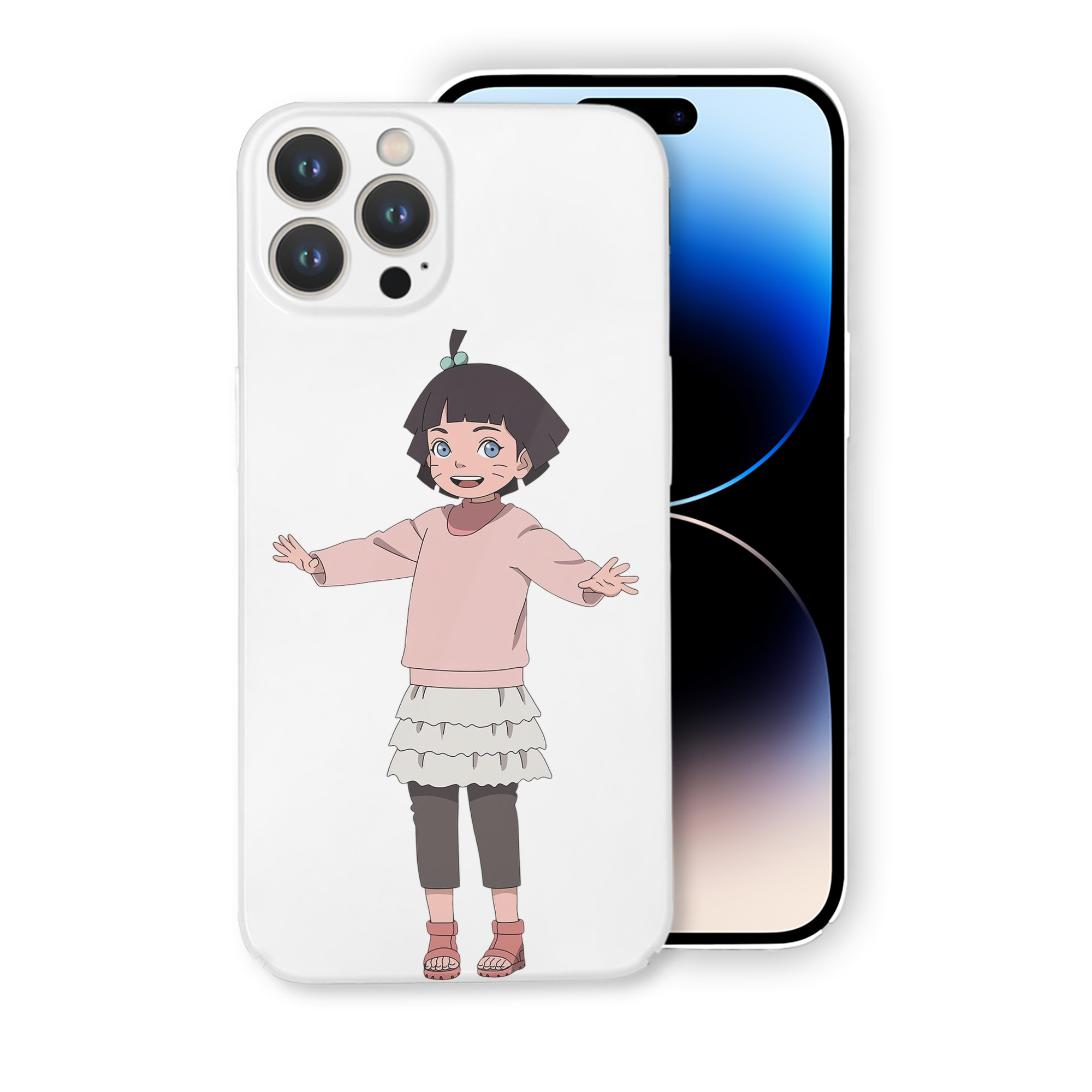 （画像用） NARUTO -ナルト- うずまき ヒマワリ Uzumaki Himawari 【iPhone 14シリーズ対応】ハードケース